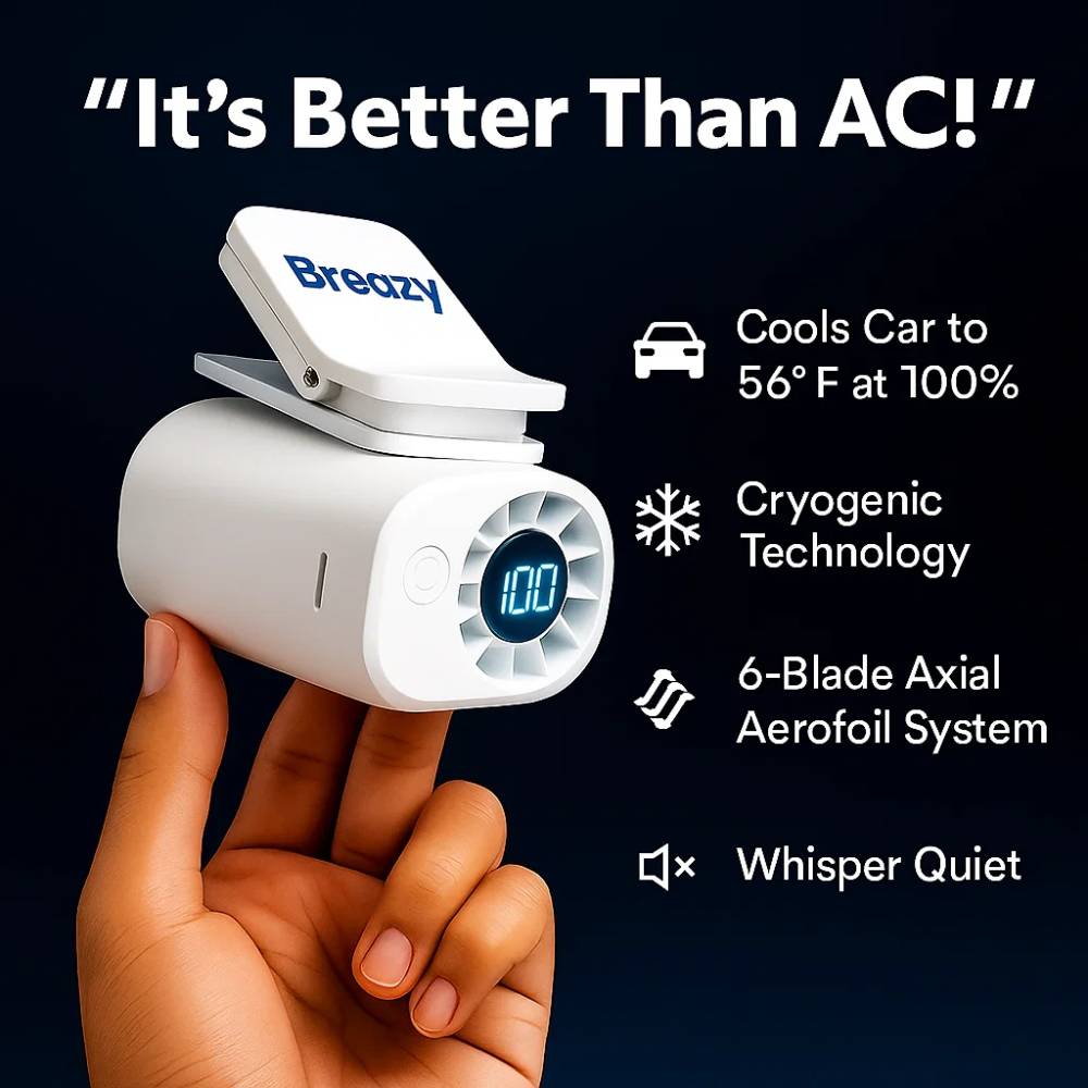 Breazy® Clip-On Cooling Fan
