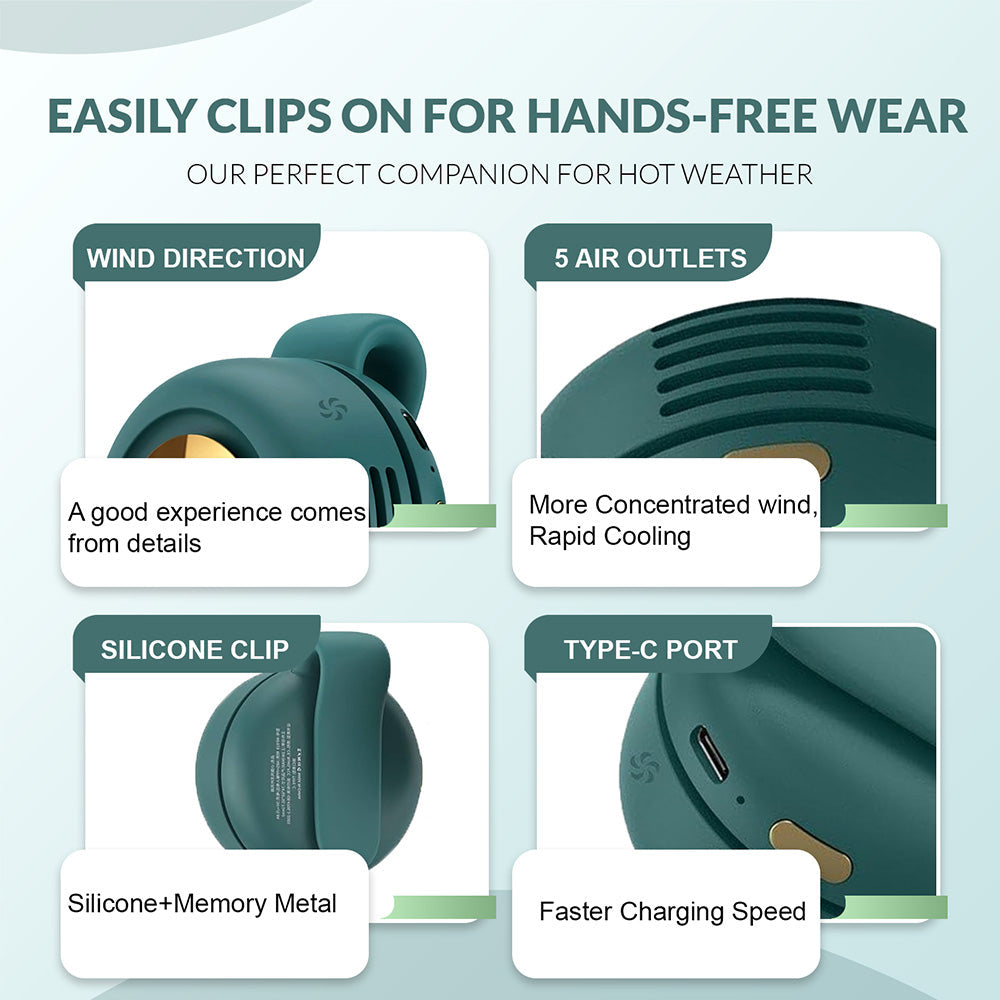 Breazy™ Portable Clip-On Fan