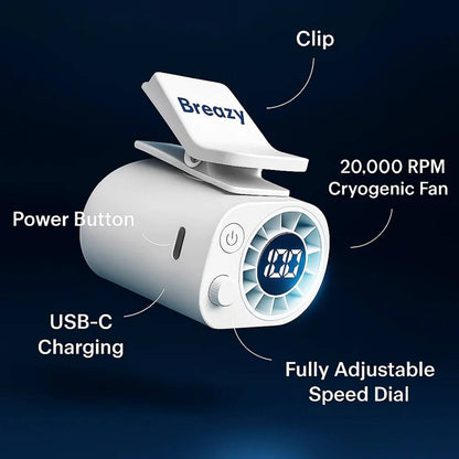 Breazy® Clip-On Cooling Fan